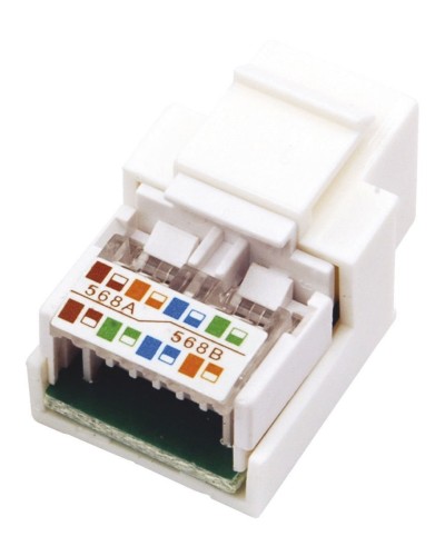 Модуль Keystone Jack RJ-45(8P8C), UTP, CAT 5e, тип 180 градусов, белый REXANT (03-1011). Модуль Keystone Jack. Rexant в Барнауле