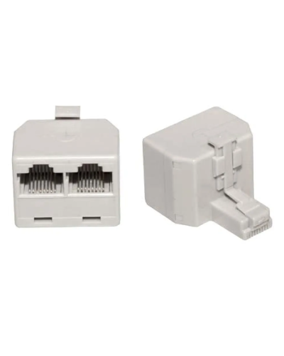 Двойник компьютерный UTP RJ-45(8P8C) (штекер - 2 гнезда) REXANT (03-0102): Кабельный соединитель в Барнауле