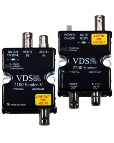 VDS 2100/2200. Удлинитель видео-, аудиосигнала, напряжения питания по коаксиальному кабелю. SC&T в Барнауле