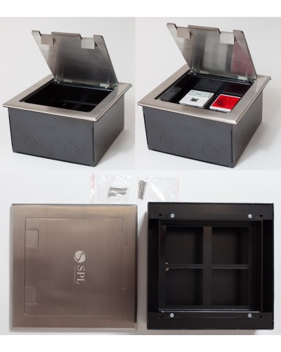Люк на 4 поста (45х45), из нержавеющей стали, с коробкой, IP40 (300014). Люк. SPL в Барнауле