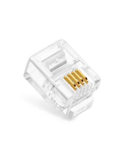 Коннекторы 6P4C (RJ-11) (100шт) (10-0227). Телефонный разъем 6P4C (RJ-11). SUPRLAN в Барнауле