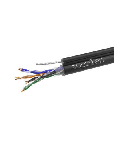 UTP Cat.5e 4x2x0,51 Cu PE Outdoor T-FG8 (трос) Premium (01-0308-1). Кабель «витая пара» (LAN) для структурированных систем связи. SUPRLAN в Барнауле