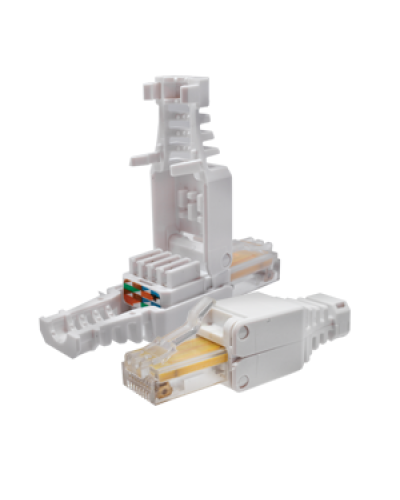 Коннектор 8P8C U/UTP Cat.5e (RJ-45) безинструментальный (10-0218). Разъем RJ-45. SUPRLAN в Барнауле