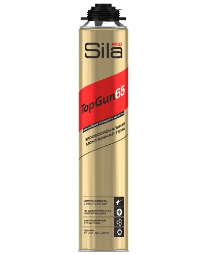 Пена монтажная Sila Pro TopGun 65, 875 мл. Пена монтажная. Sila в Барнауле