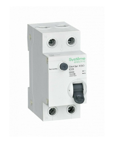 City9 Set 1P+N С 25А 4.5kA 10мА A 230В (C9D51625). Автоматический выключатель дифференциального тока. Systeme Electric в Барнауле