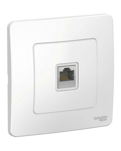 BLANCA розетка RJ45 1-местная, кат. 5Е, скрытой установки, белый (BLNIS045001). Розетка компьютерная. Systeme Electric в Барнауле