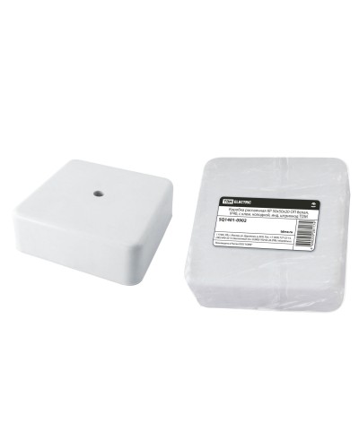 Коробка КР 50х50х20 ОП белая, IP40, с клеммной колодкой (SQ1401-0902). Распаячная коробка. TDM ЕLECTRIC в Барнауле
