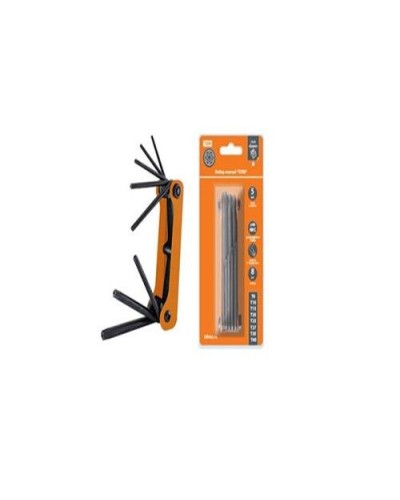 Набор ключей TORX раскладной 8шт.: T9-T40, углеродистая сталь Гранит TDM (SQ1020-0211). Набор ключей. TDM ЕLECTRIC в Барнауле
