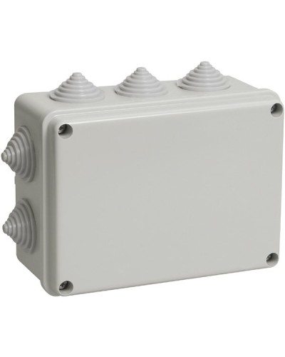 Коробка ОП 190х140х70мм, крышка, IP44, 10 гермовводов (SQ1401-1243). Распаячная коробка. TDM ЕLECTRIC в Барнауле