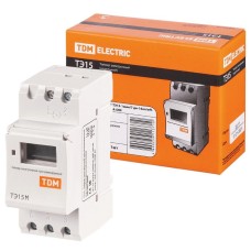 ТЭ15М-1мин/7дн-32on/off-30А-DIN TDM (SQ1503-0037). Таймер электронный. TDM ЕLECTRIC