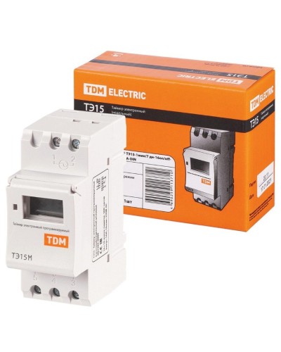 ТЭ15М-1мин/7дн-32on/off-30А-DIN TDM (SQ1503-0037). Таймер электронный. TDM ЕLECTRIC в Барнауле