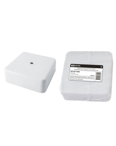 Коробка КР 75х75х28 ОП белая, IP40, с клеммной колодкой (SQ1401-0906). Распаячная коробка. TDM ЕLECTRIC в Барнауле