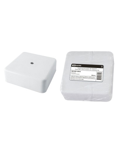 Коробка КР 100х100х44 ОП белая, IP40, с клеммной колодкой (SQ1401-0910). Распаячная коробка. TDM ЕLECTRIC в Барнауле