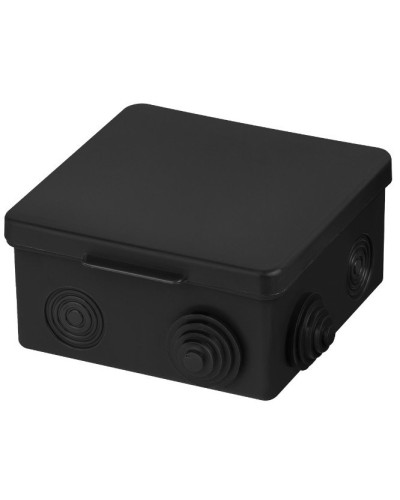 Распаячная коробка ОП 100х100х55мм, крышка, IP54, 8вх., черная TDM (SQ1401-0913). Распаячная коробка ОП. TDM ЕLECTRIC в Барнауле