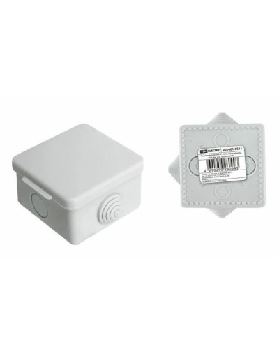 Коробка ОП 65х65х50мм, крышка,  IP54, 4вх. (SQ1401-0111). Распаячная коробка. TDM ЕLECTRIC в Барнауле