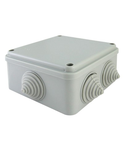 Коробка ОП 100х100х50мм, крышка на винтах, IP55, 6 вх. (SQ1401-1234). Распаячная коробка. TDM ЕLECTRIC в Барнауле