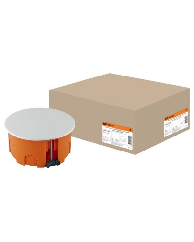 Распаячная коробка СП D80х40мм, крышка, пл. лапки, IP20, TDM (SQ1403-1025). Распаячная коробка СП. TDM ЕLECTRIC в Барнауле