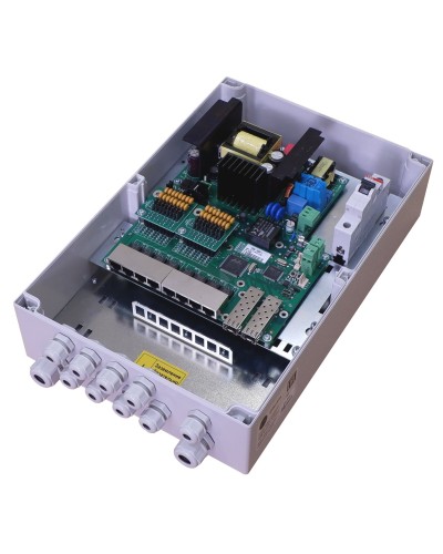 TFortis PSW-2G8F+. Коммутатор для подключения 8 камер. TFortis в Барнауле
