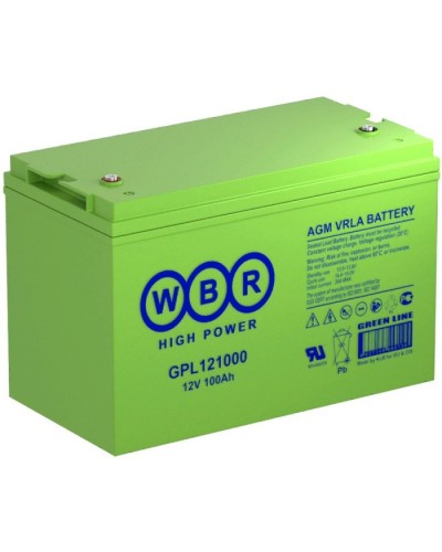 WBR GPL121000A. Аккумулятор герметичный свинцово-кислотный. WBR в Барнауле