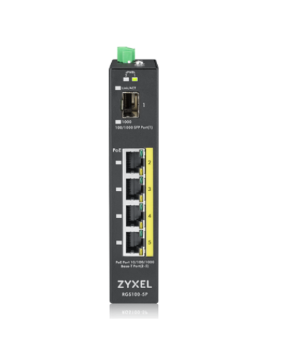 RGS100-5P-ZZ0101F. Промышленный PoE+ коммутатор. ZYXEL в Барнауле