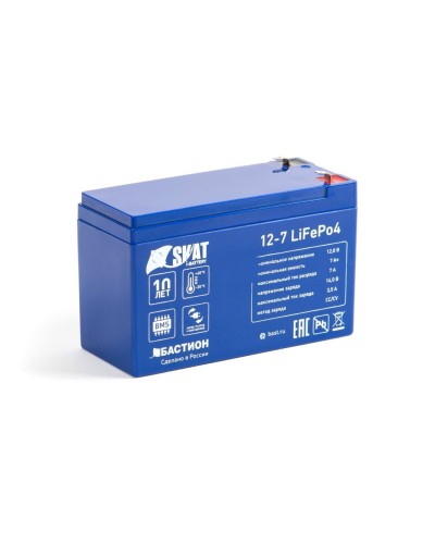 Skat i-Battery 12-7 LiFePo4 (645). Li-Ion аккумулятор. Бастион в Барнауле