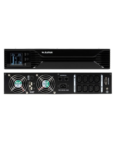 RAPAN-UPS 1000 RACK+2х9Ah (RAPAN-UPS 1000-RACK-IN-2х9-E) (8958). Бесперебойный источник питания. Бастион в Барнауле