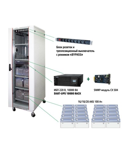 SKAT UPS 10000 SNMP (484). Комплекс бесперебойного питания. Бастион в Барнауле