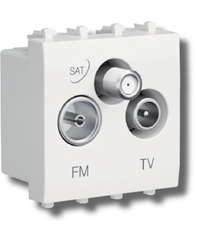 Розетка TV-FM-SAT Avanti 1 модуль черный квадрат (4402532): Розетка TV-FM-SAT в Барнауле