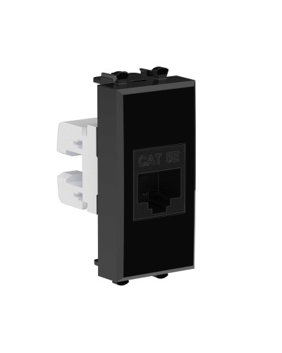 Розетка RJ-45, кат.5E, Avanti, 1 модуль, черный квадрат (4402661): Розетка компьютерная модульная в Барнауле