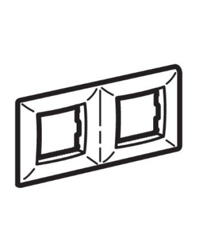 Рамка на 2+2 модуля (двухместная), слоновая кость (75012O): Рамка двухместная, Brava в Барнауле