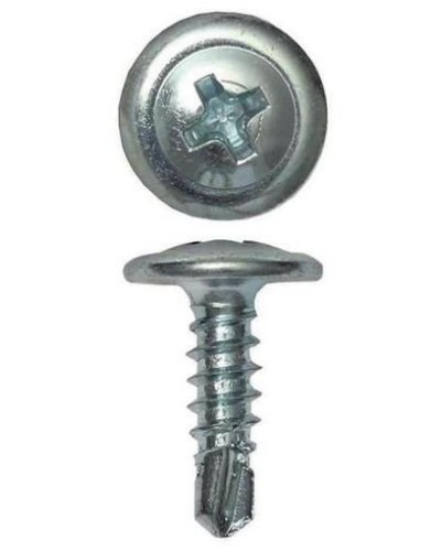 Саморез с пресс-шайбой 4.2х51 со сверлом (100 шт) (CM274051). Саморез с пресс-шайбой. ДКС в Барнауле