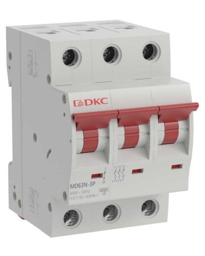YON max MD63N 3P 40А 6кА C (MD63N-3PC40). Автоматический выключатель. ДКС в Барнауле
