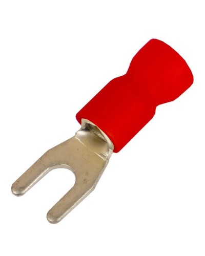 Наконечник вилочный НВИ 0,25-1,5 М6 (D6,4мм) (100 шт) (2A16P-EE-PVC). Наконечник вилочный с изолированным фланцем ПВХ. ДКС в Барнауле