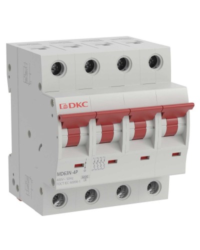 YON max MD63N 4P 20А 6кА C (MD63N-4PC20). Автоматический выключатель. ДКС в Барнауле