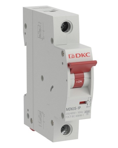 YON max MD63S 1P 6А 4,5кА C (MD63S-1PC6). Автоматический выключатель. ДКС в Барнауле
