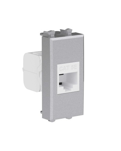 Розетка RJ-45, кат.5E, Avanti, 1 модуль, закаленная сталь (4404661): Розетка компьютерная модульная в Барнауле