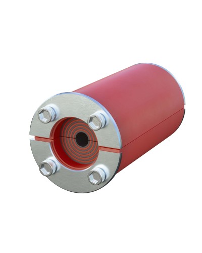 Проходка круглая, нержавеющая, D300х70 мм для кабелей D140-240 мм (DXF311B): Проходка круглая, нержавеющая в Барнауле