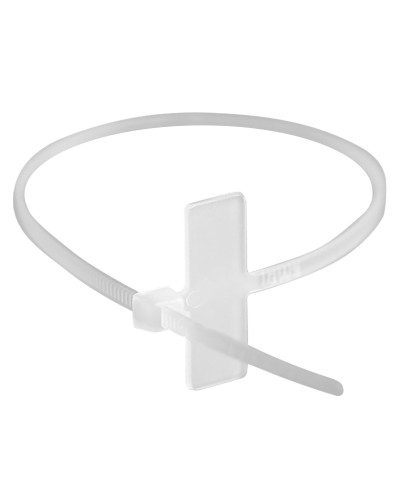 Хомут 2,5x110 белый (100шт) (252110SR-M): Хомут маркировочный, горизонтальная табличка под замком 20x9 в Барнауле