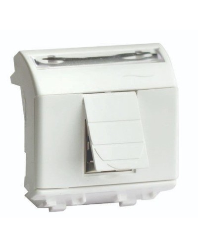 Розетка RJ-45 Brava 2 модуля слоновая кость (75655S): Розетка компьютерная с двумя разъёмами в Барнауле