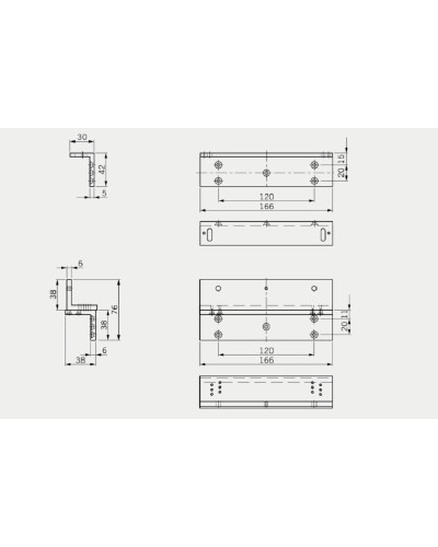 L+Z кронштейн для EMC 1200 ALH. L+Z кронштейн для EMC 1200 ALH. dormakaba в Барнауле
