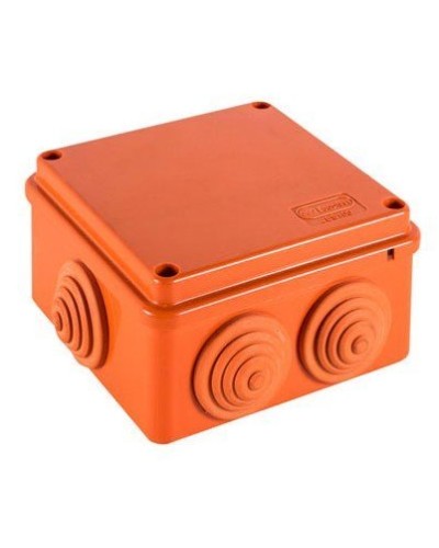 Коробка JBS100 100х100х55, 6 вых., 10P (1,5-6мм²) (43497HF): Коробка монтажная, огнестойкая, без галогена в Барнауле