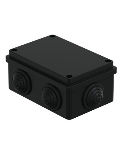 Коробка JBS120 120х80х50, 6 вых., IP55, черная (44008BL-1). Коробка монтажная. Экопласт в Барнауле