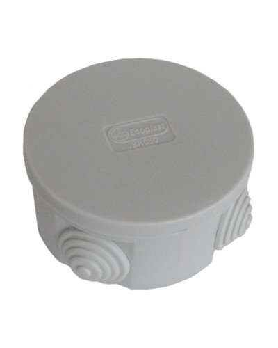 Коробка JBR080 D=80х40, 4 вых., IP44, белая (44005W-1). Коробка монтажная. Экопласт в Барнауле