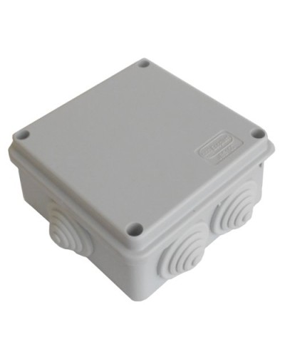 Коробка JBS100 100х100х55, 6 вых., 5P (0,15...2,5мм²) серая (43057HF-GR). Коробка монтажная, огнестойкая, без галогена. Экопласт в Барнауле