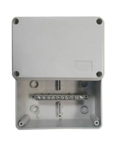 Коробка (КУП) JBS080 85х85х40, 6 вых, IP44 (44006KP): Коробка уравнивания потенциалов (КУП), 6х9мм, 8 зажимов в Барнауле