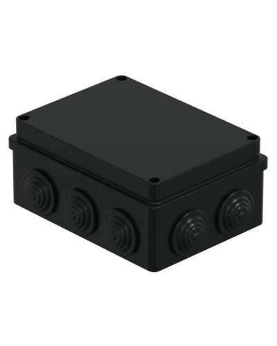 Коробка JBS150 150х110х70, 10 вых., IP55, черная (44009BL-1). Коробка монтажная. Экопласт в Барнауле
