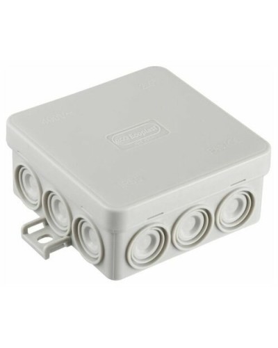 Коробка JBL085 85х85х38, 12 вых., 6P (0,15...2,5мм²) серая (43255HF-GR). Коробка монтажная, огнестойкая, без галогена. Экопласт в Барнауле