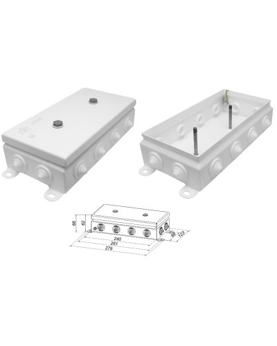 КМ IP55-1224. Коробка монтажная электротехническая. Гефест в Барнауле
