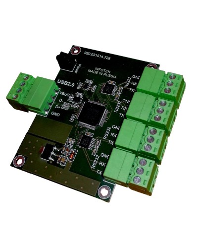 AVT-USB/4RS232. Промышленный преобразователь USB в RS-232. Инфотех в Барнауле