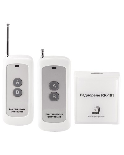 RR-101 + 2 пульта, 250-950 метров, двойное питание 12В и 220В. Комплект радиореле. ИПРо в Барнауле